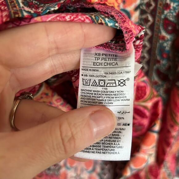 Old Navy Patchwork Floral Midi Dress - Picture 11 of 11